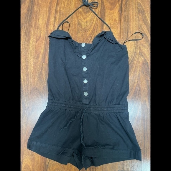 G by Guess black button up romper size XS - Picture 2 of 4